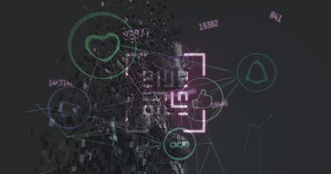 Digital Human Model with Data Network and Connection Icons - Download Free Stock Images Pikwizard.com