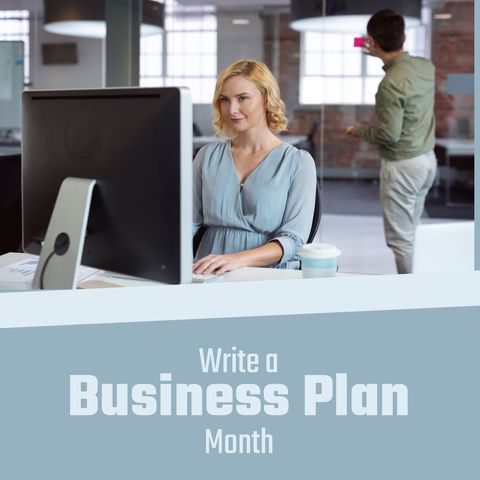 Designated Write a Business Plan Month in Professional Office - Download Free Stock Templates Pikwizard.com