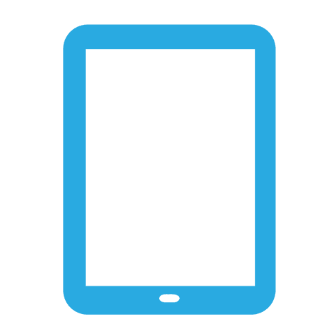 Blue Transparent Tablet Isolated on White Background - Download Free Stock Videos Pikwizard.com