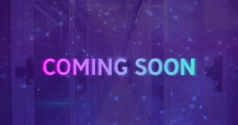 Coming Soon Overlay on Digital Network - Download Free Stock Images Pikwizard.com