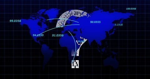 Global Data Processing and Digital Interface Concept - Download Free Stock Images Pikwizard.com
