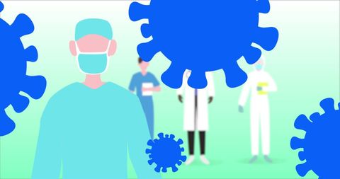 Healthcare Professionals Battling Covid-19 Pandemic Concept Art - Download Free Stock Images Pikwizard.com