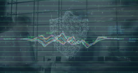 Cybersecurity and Data Analysis Concept with Digital Lock