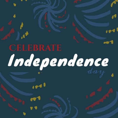 Celebrate independence day with vibrant fireworks illustration