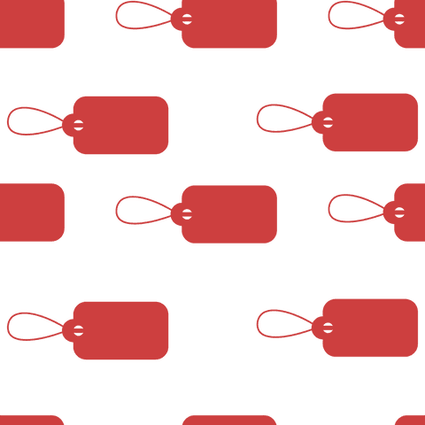 Red Christmas Gift Tags Seamless Vector on Transparent Background - Download Free Stock Videos Pikwizard.com