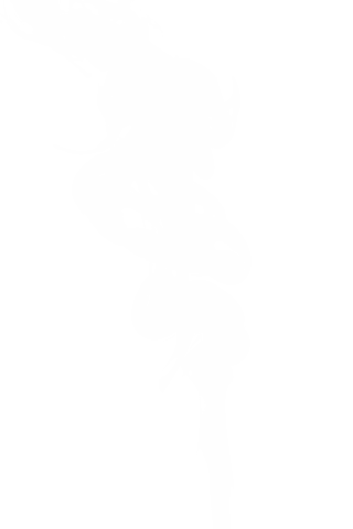 Transparent white smoke rising against clear background