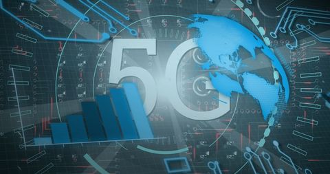 Global 5G Network and Data Processing Conceptual Visual - Download Free Stock Images Pikwizard.com