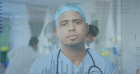 Medical Professional Analyzing Healthcare Data Concepts