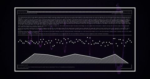 Innovative Digital Data Analytics on Black Background