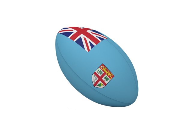 Fiji Flag Rugby Ball Illustration on Transparent Background - Download Free Stock Videos Pikwizard.com