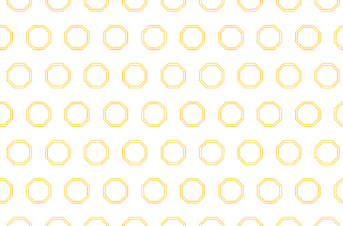 Repeated octagon outline pattern on transparent background