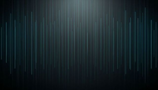 Cyan Teal Vertical Light Streaks on Dark Charcoal Gradient with Soft Center Glow and Grain