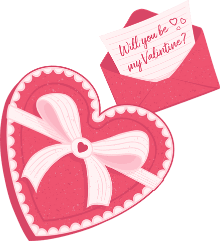 Romantic Valentine's Day Heart-Shaped Gift and Envelope - Download Free Stock Videos Pikwizard.com