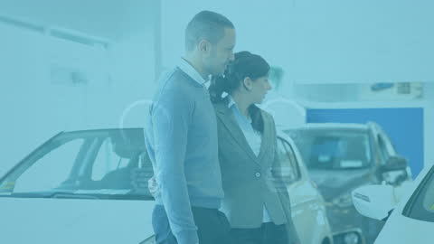 Animated Snowman with Business Text Analyzing Marketing Trends