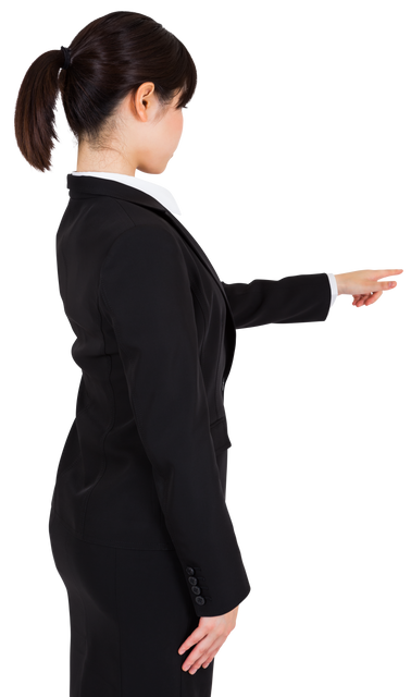 Businesswoman Pointing on Transparent Background - Download Free Stock Videos Pikwizard.com