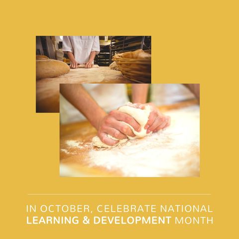 National Learning and Development Month with Bread Making - Download Free Stock Templates Pikwizard.com