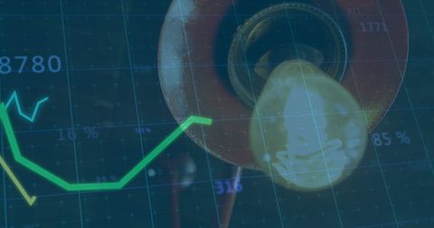 Global Finance Insights with Light Bulb Innovation Concept