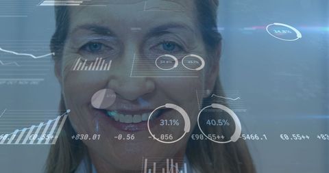 Female Doctor Analyzing Digital Statistics with Holographic Interface - Download Free Stock Images Pikwizard.com