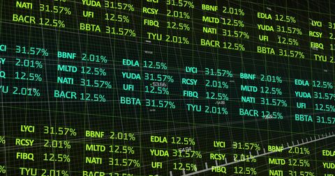 Dynamic Stock Market Data Display with Digital Graph - Download Free Stock Images Pikwizard.com