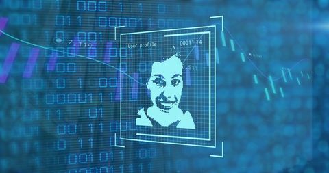 Futuristic Digital Interface Over Data Visualization - Download Free Stock Images Pikwizard.com