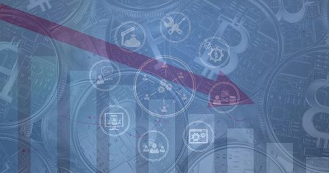 Cryptocurrency Market Downturn Illustrative Background - Download Free Stock Images Pikwizard.com
