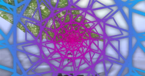 Vivid Geometric Patterns with Water Droplet Motion