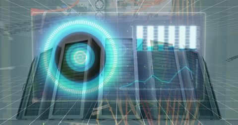 Futuristic Data Processing Over Computing Servers - Download Free Stock Images Pikwizard.com