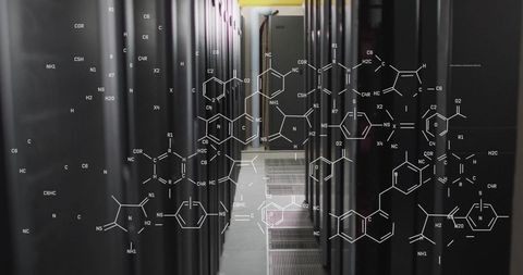 scientific data processing over computer server arrays - Download Free Stock Images Pikwizard.com
