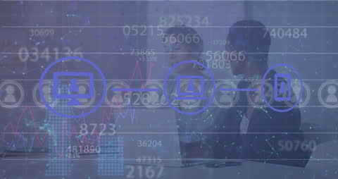 Women Collaborating with Digital Financial Interfaces