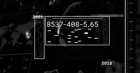 Futuristic Data Interface with Dynamic Globe Animation - Download Free Stock Images Pikwizard.com