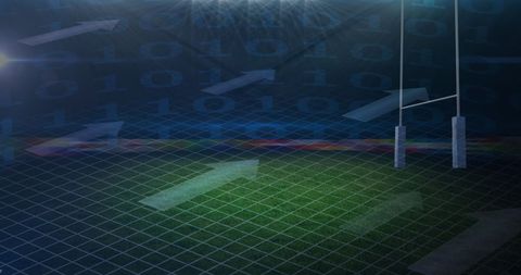 Digital Rugby Stadium Concept with Ireland Theme