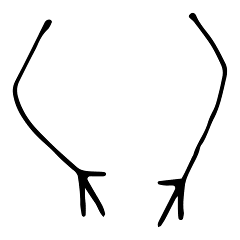 Abstract geometric illustration on transparent background