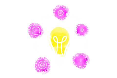 creative solutions with gears highlight process on transparent background - Download Free Stock Videos Pikwizard.com