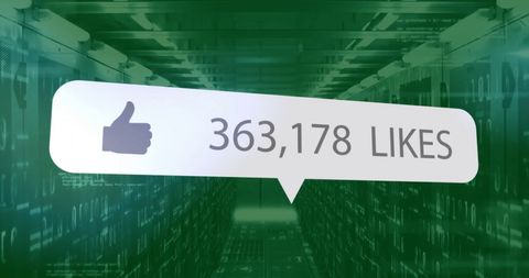 Digital Engagement with Social Media Likes over Data Servers - Download Free Stock Images Pikwizard.com