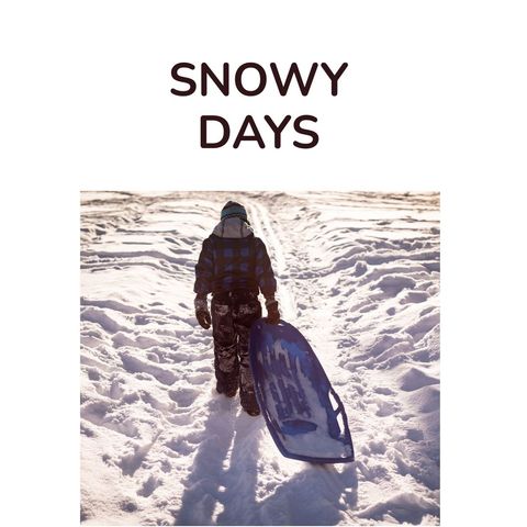 child pulls sledge in snow capturing winter adventure - Download Free Stock Templates Pikwizard.com