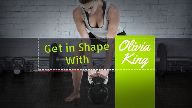 Fit Woman Lifting Kettlebell Promotes Strength and Fitness Programs - Download Free Stock Templates Pikwizard.com