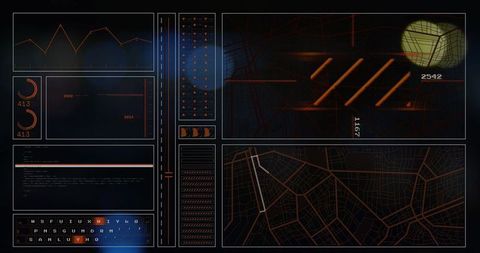 Futuristic User Interface with Graphs and Data Mapping Technology - Download Free Stock Images Pikwizard.com