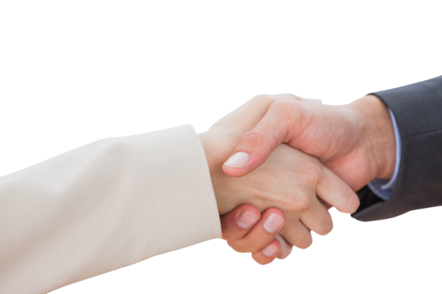 Transparent Close-Up of Two Professionals Shaking Hands - Download Free Stock Videos Pikwizard.com