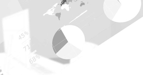 Dynamic Pie Chart Interface with Global Map for Analytics - Download Free Stock Images Pikwizard.com