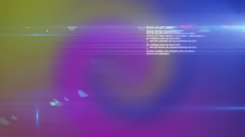 Abstract Background with Animated Data Processing Lights