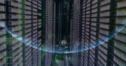 Global Networking Concept with Vast Data Storage Infrastructure - Download Free Stock Images Pikwizard.com