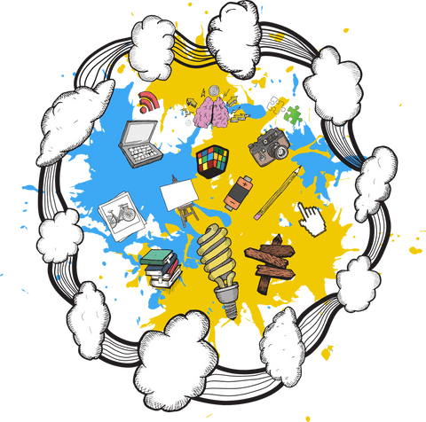 creative cloud concept with transparent background illustrating network symbols - Download Free Stock Videos Pikwizard.com