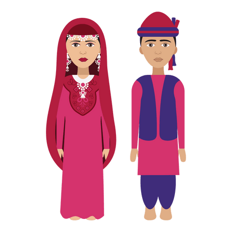 kashmiri bride and groom isolated transparent background - Download Free Stock Videos Pikwizard.com