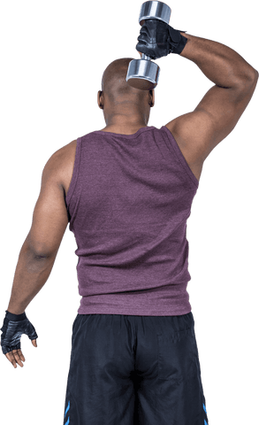 athletic man exercising with dumbbell on transparent background - Download Free Stock Videos Pikwizard.com