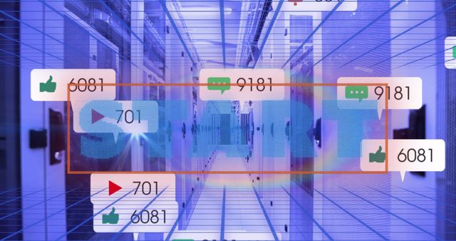 Digital Start Concept with Social Media Analytics and Server Infrastructure - Download Free Stock Images Pikwizard.com
