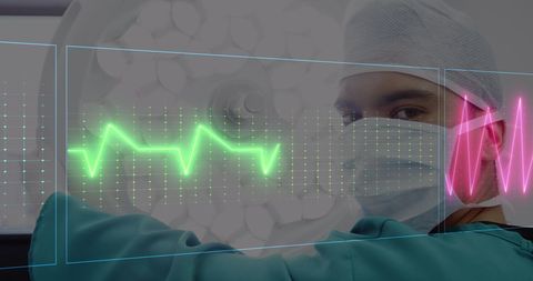 Middle Eastern Doctor Analyzing Digital Heart Monitor - Download Free Stock Images Pikwizard.com