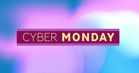 Cyber Monday Bright Abstract Sale Announcement - Download Free Stock Images Pikwizard.com