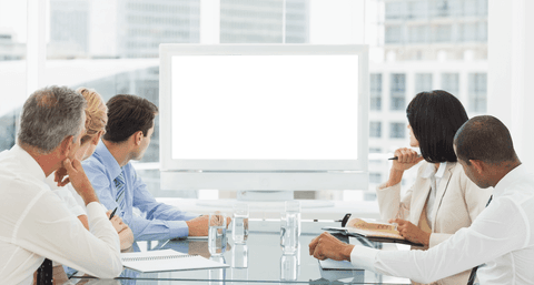 Group Engaging with Blank Transparent Screen in Modern Workspace - Download Free Stock Videos Pikwizard.com
