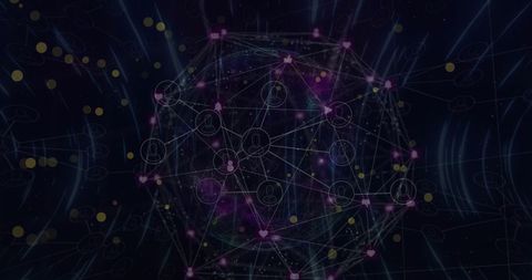 Global Data Network Connections in Abstract Digital Sphere - Download Free Stock Images Pikwizard.com