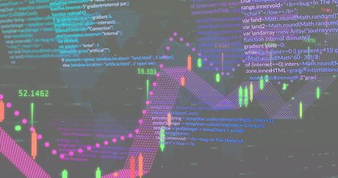 Global Data Processing and Analytics on Dark Background - Download Free Stock Images Pikwizard.com